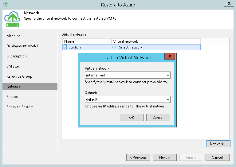 Step 7. Select Virtual Network