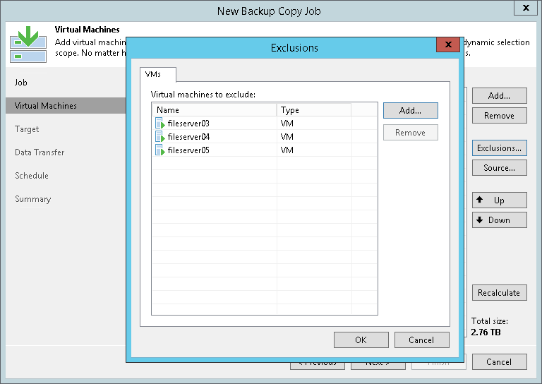 Step 4. Exclude Objects from the Backup Copy Job