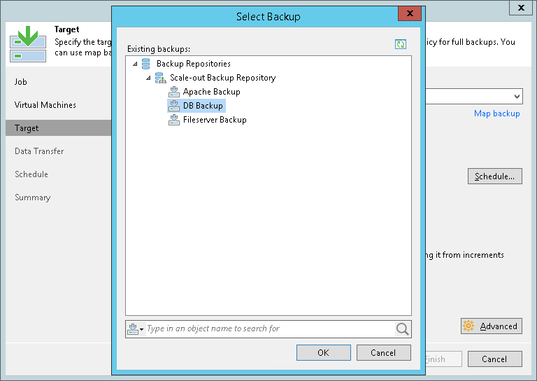 Mapping Backup Copy Jobs