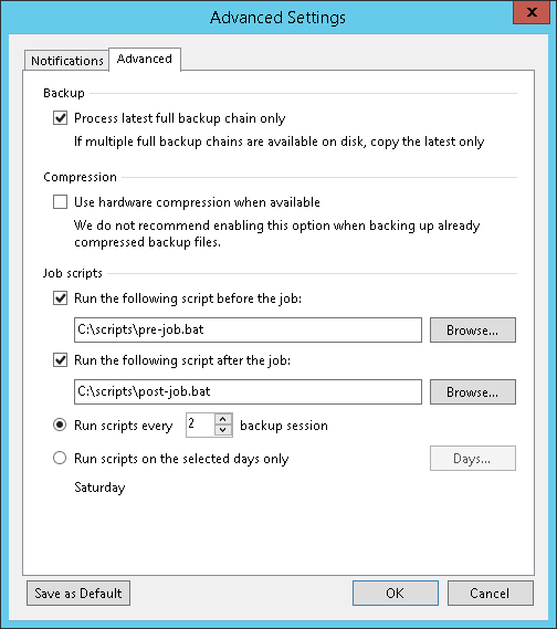 Advanced Settings