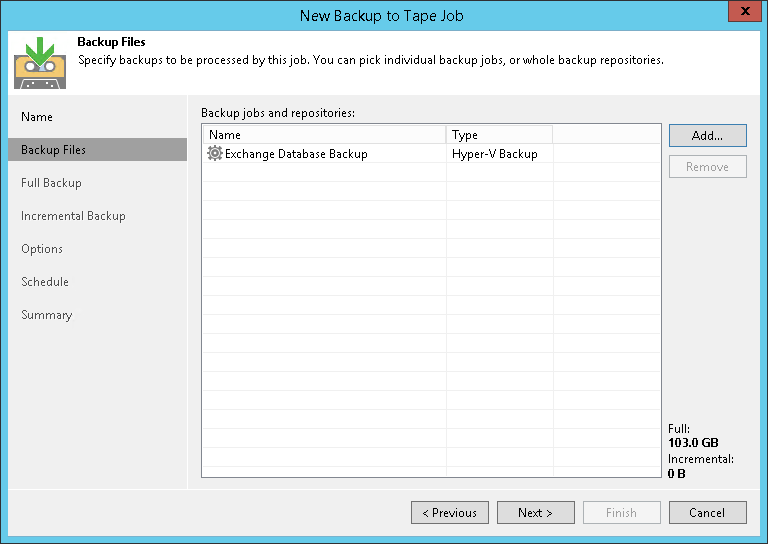 Step 3. Choose Backups to Archive
