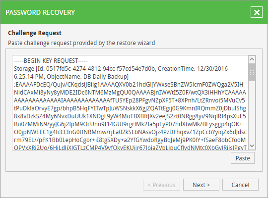 Step 2. Process Request in Veeam Backup Enterprise Manager