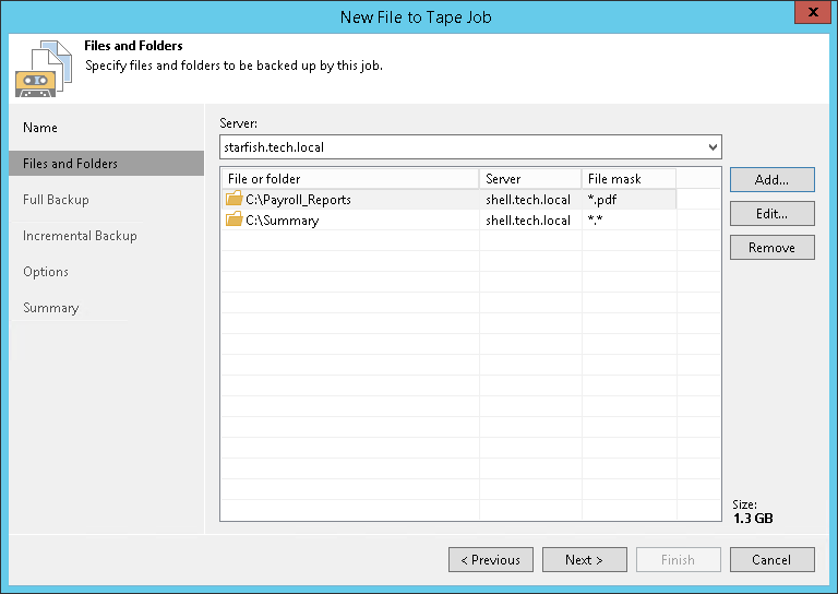 Step 3. Choose Files and Folders to Archive