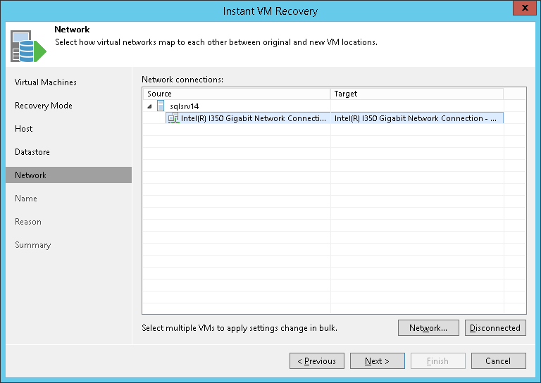 Step 7. Specify Network Mapping