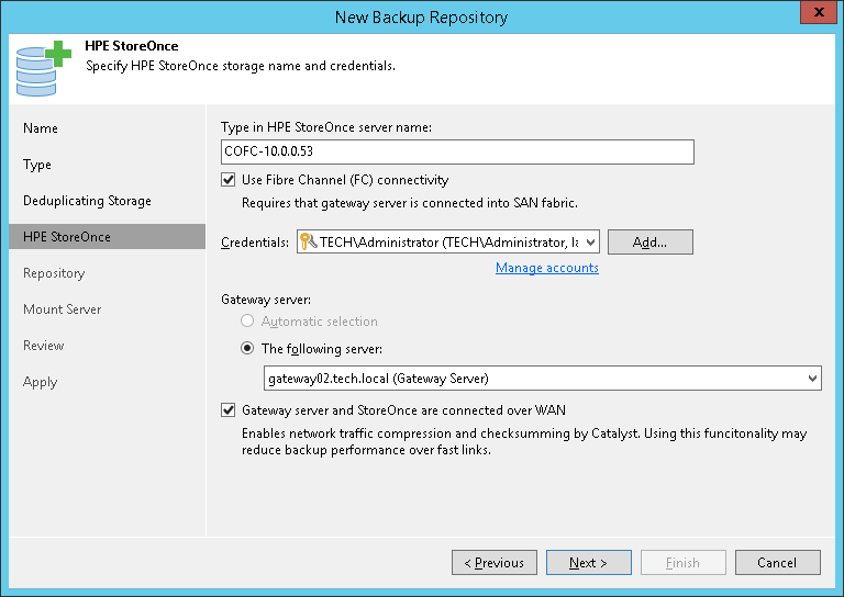 Step 5. Specify Server or Shared Folder Settings