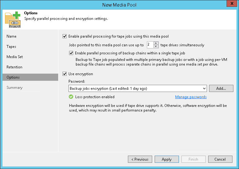 Step 6. Add Optional Media Pool Settings