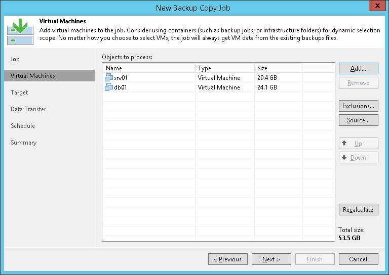 Step 3. Select VMs to Process