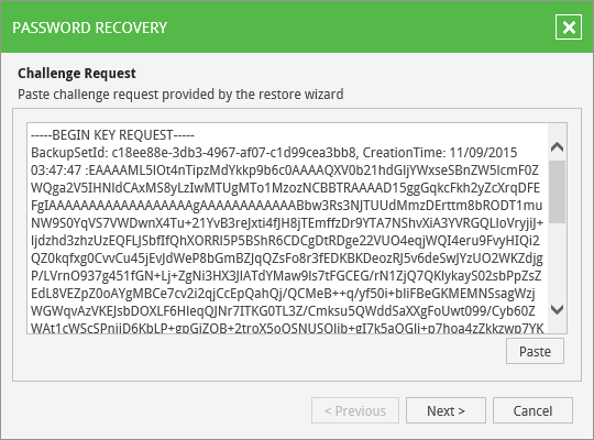 Step 2. Process Request in Veeam Backup Enterprise Manager