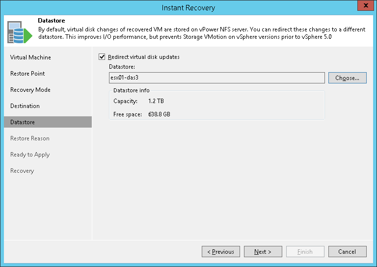 Step 6. Select Destination for Virtual Disk Updates