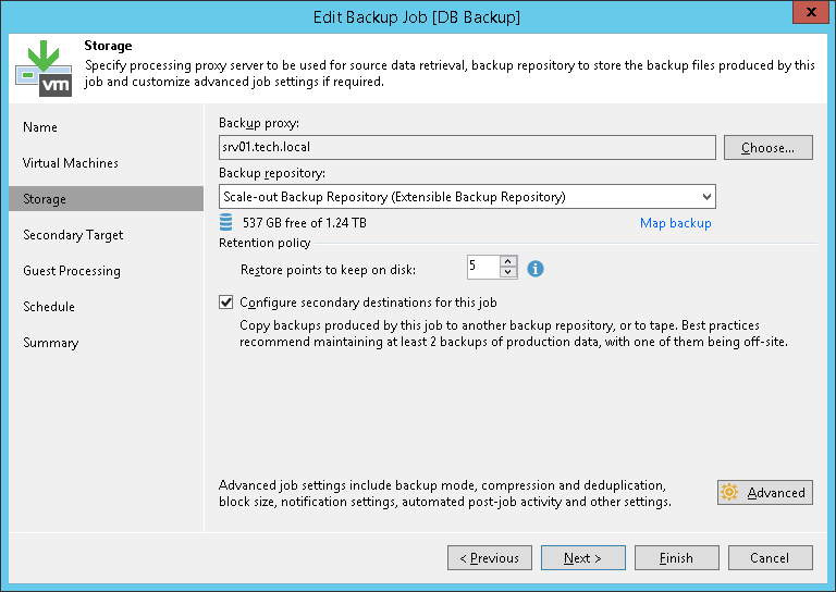 Linking Backup Jobs to Backup Copy Jobs