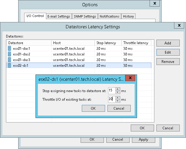 Specifying I/O Settings