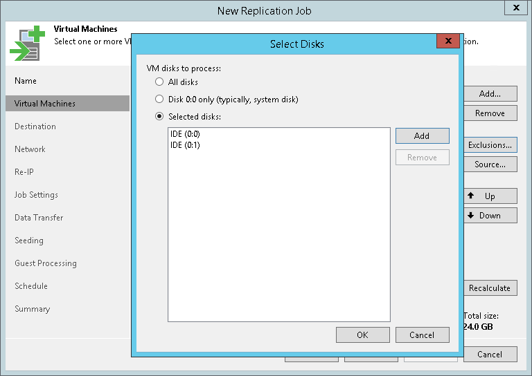 Step 5. Exclude Objects from Replication Job