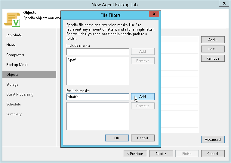Specifying Directories to Back Up