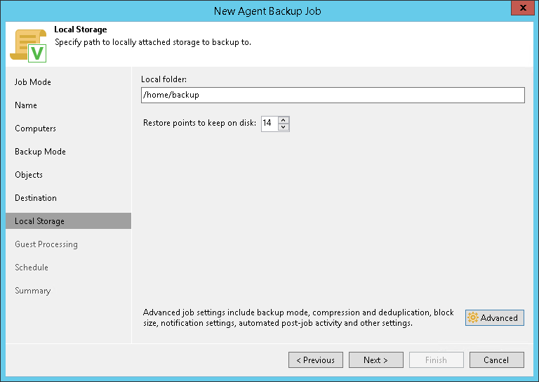 Local Storage Settings