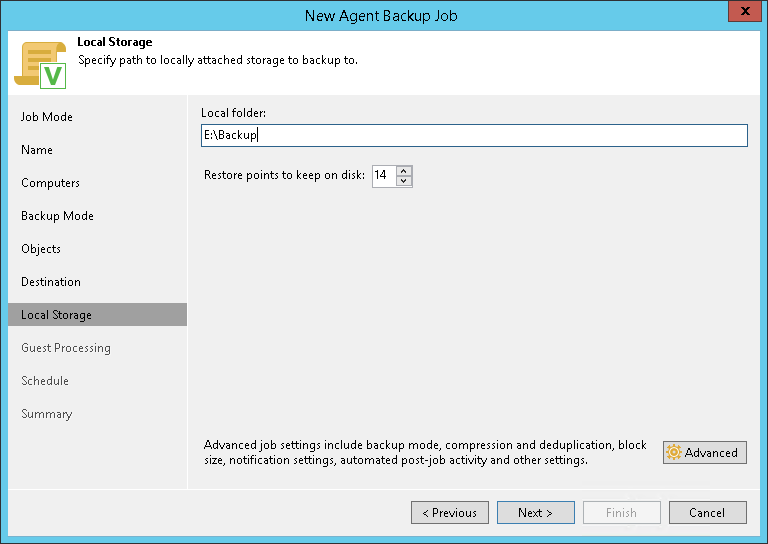 Local Storage Settings