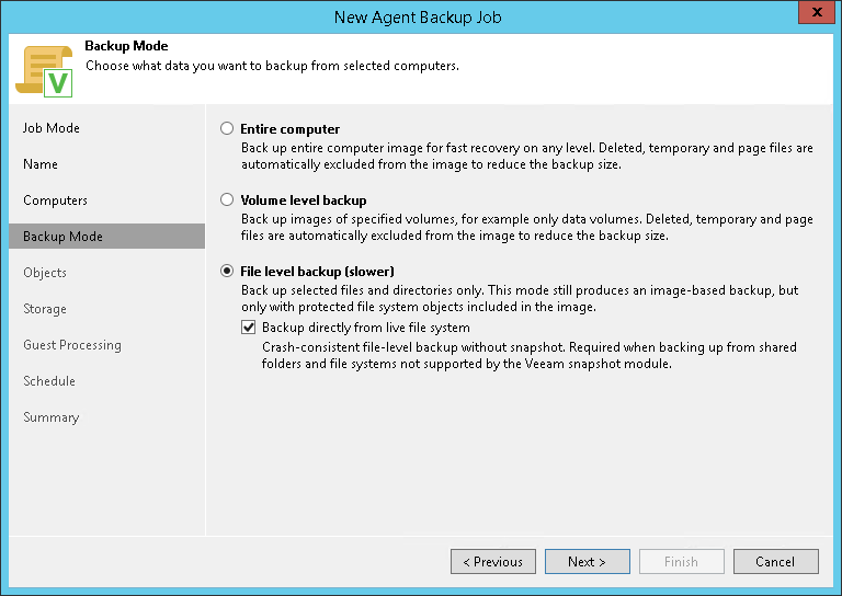 Step 5. Select Backup Mode