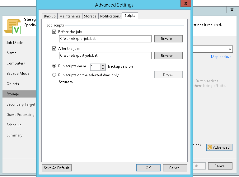 Script Settings