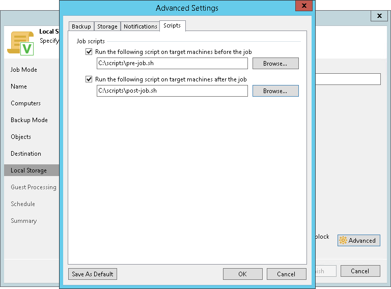 Script Settings