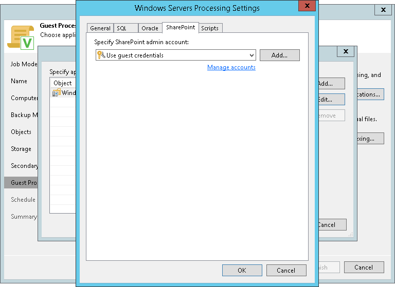 Microsoft SharePoint Account Settings