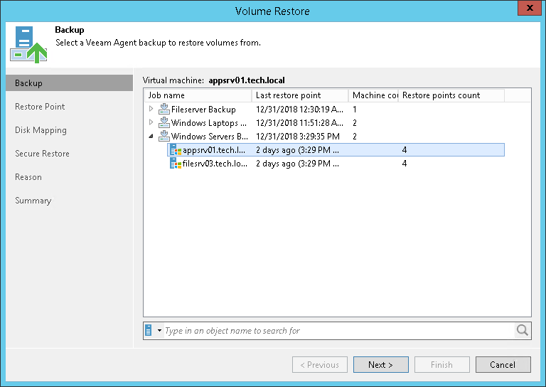 Step 2. Select Backup