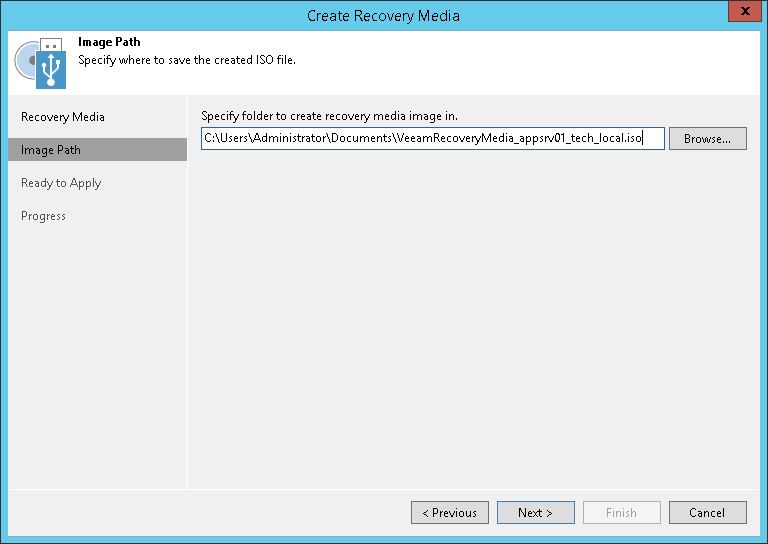 Step 3. Specify Path to ISO