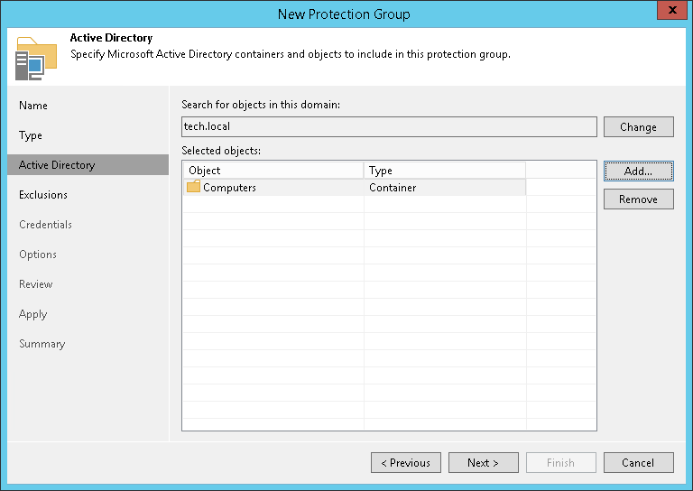 Specifying Active Directory Objects