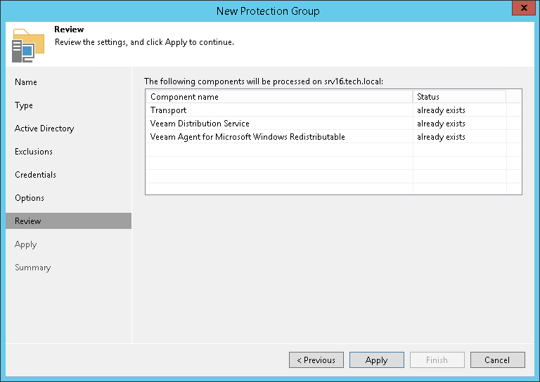 Step 9. Review Components