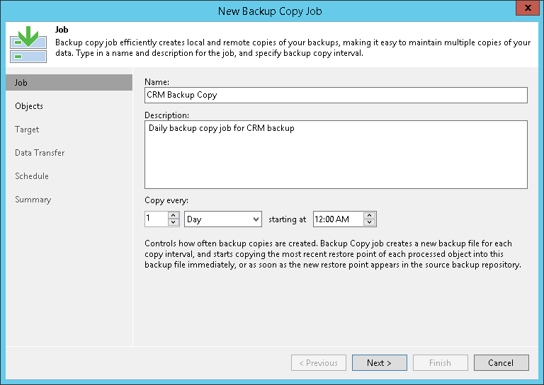 Creating Backup Copy Jobs