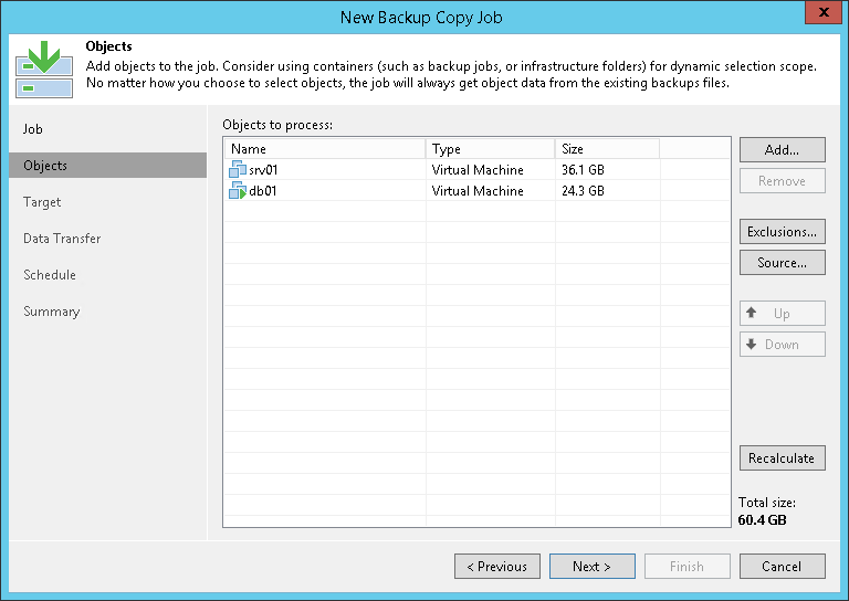 Creating Backup Copy Jobs