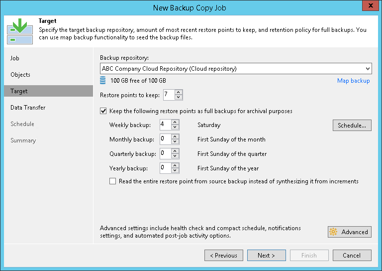 Creating Backup Copy Jobs