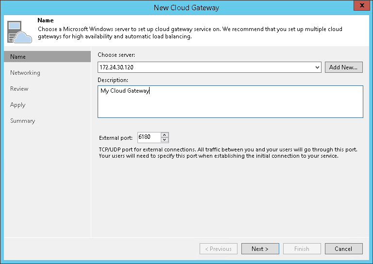 Step 2. Choose Server