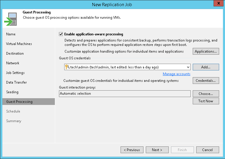 Creating Replication Jobs