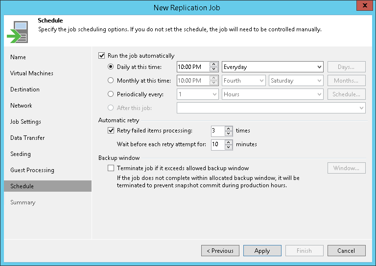 Creating Replication Jobs