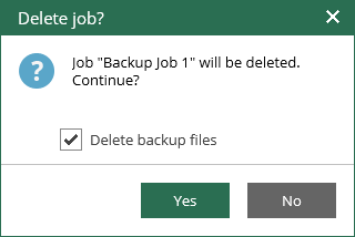Deleting Job