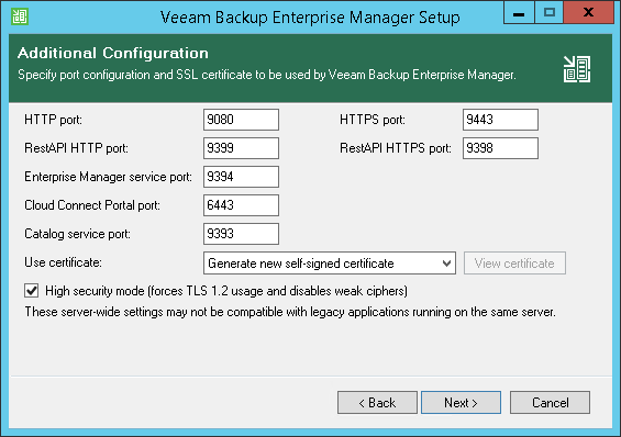 Step 9. Specify Service Ports