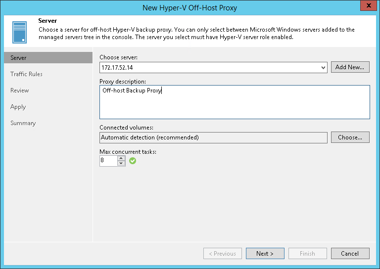Step 2. Choose Server