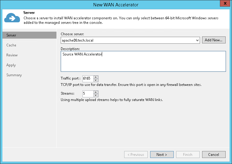 Step 2. Choose Server