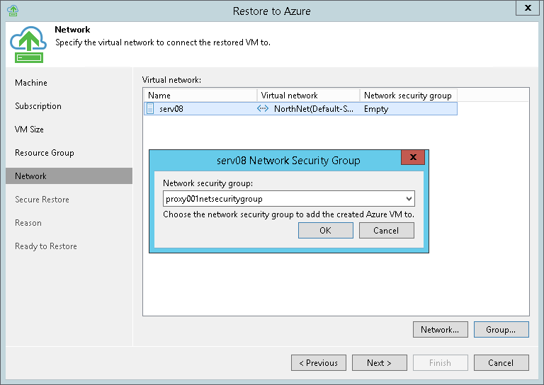 Step 6. Select Virtual Network