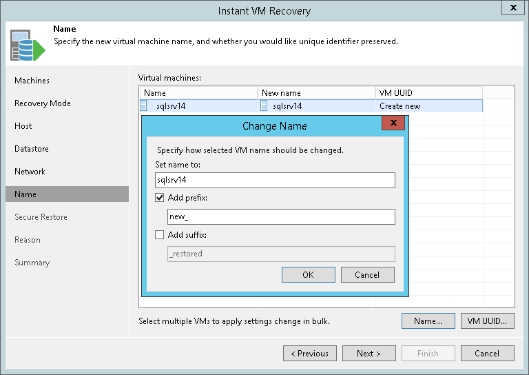 Step 8. Change Machine Name and UUID