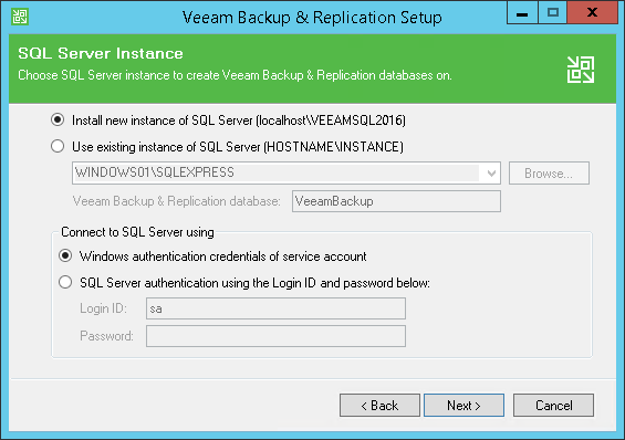 Step 8. Select Microsoft SQL Server