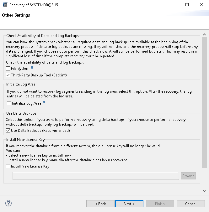 Recovering Databases with SAP HANA Studio