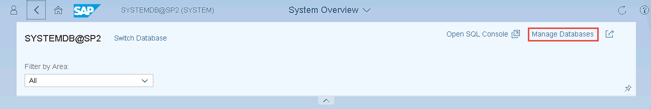 Recovering Tenant Databases with SAP HANA Cockpit