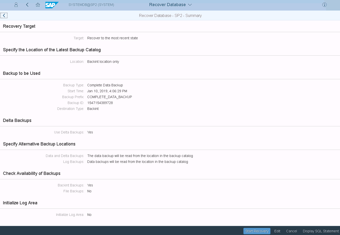 Recovering Tenant Databases with SAP HANA Cockpit