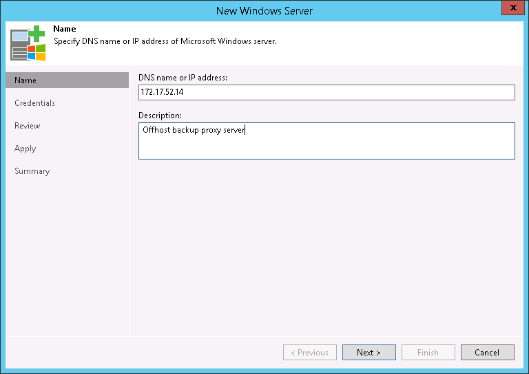 Step 3. Configure Off-Host Backup Proxy
