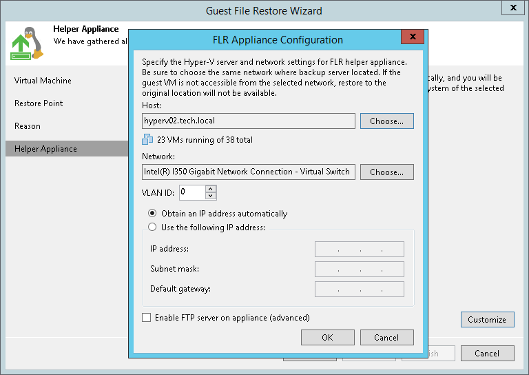 Restoring VM Guest OS Files (Linux, Unix, etc)