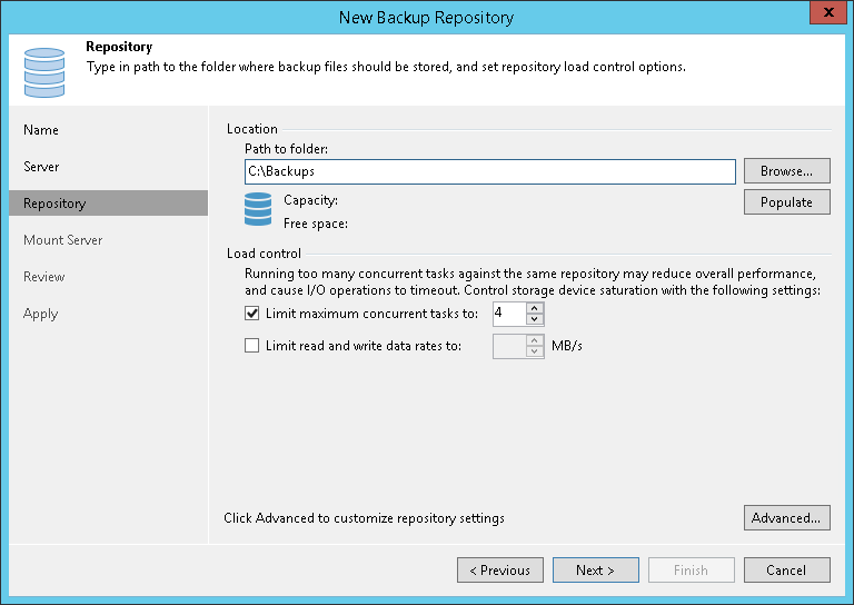 Step 4. Configure Backup Repository