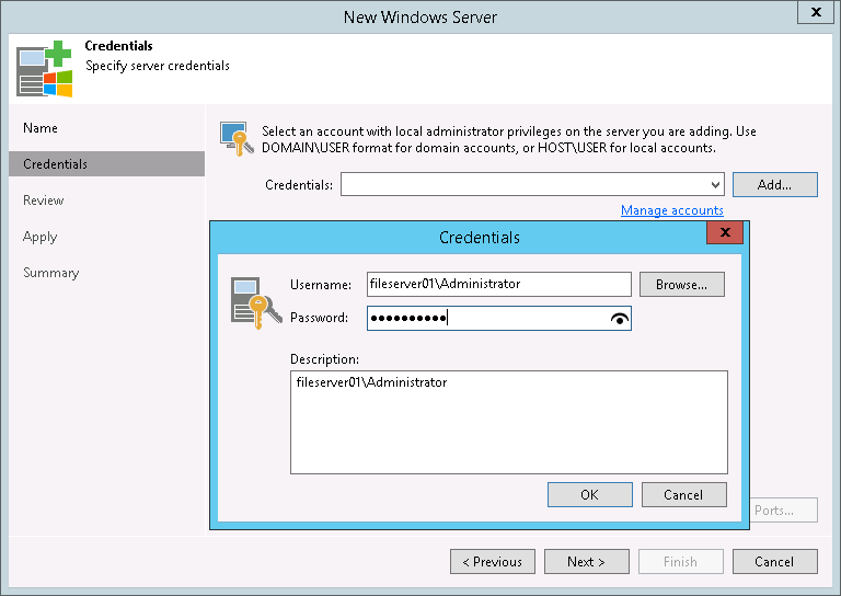 Step 4. Configure Backup Repository