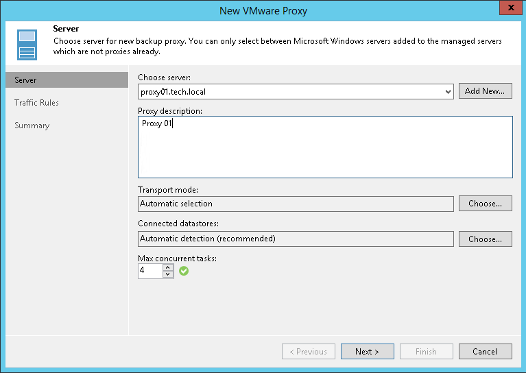 Step 3. Configure Backup Proxy