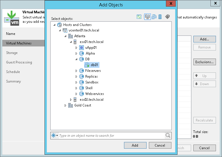Creating Backup Job