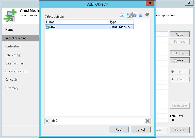 Creating Replication Job